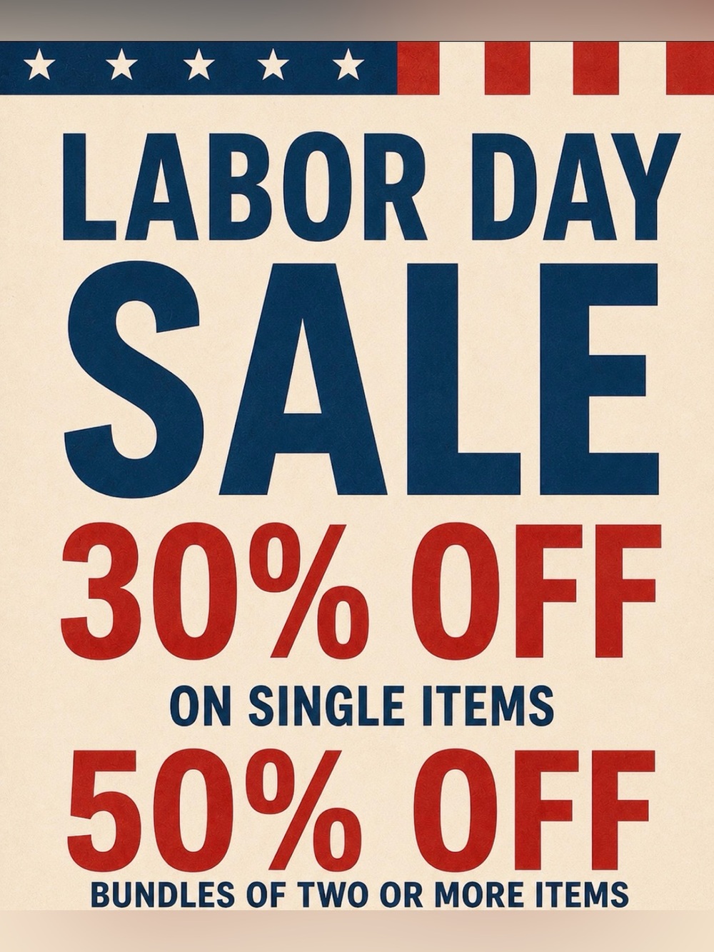Labor Day Sale!!!! Holiday and back to school favorites!